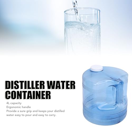 1 Gallon/4L Water Distiller Container,Replacement Distilled Water Collection Bottle,Portable Gallon Pot Water Canteen for Countertop Water Distiller