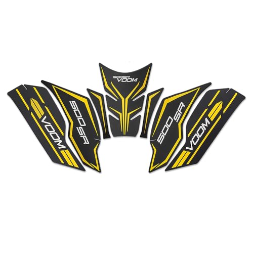 For 500SR VOOM 2024 500SR-VOOM Motorcycle Accessories Fuel Tank Protection Stickers Gas Tank Pad Anti Slip Decoration Decals Kits (Gold) - color: 500SR VOOM gold