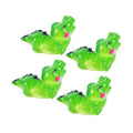 4pcs Miniature Resin Figurines Cute Aquarium Decor for Fish Tank and Gardens Realistic Animal Ornaments for Bonsai and Landscape Settings