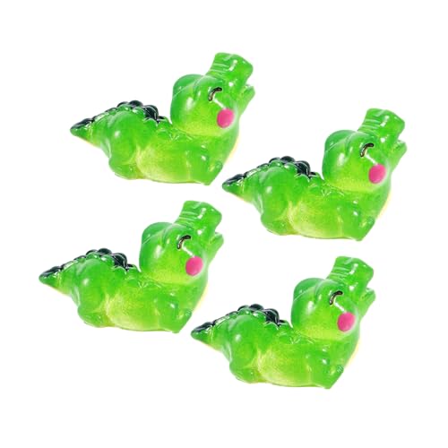 4pcs Miniature Resin Figurines Cute Aquarium Decor for Fish Tank and Gardens Realistic Animal Ornaments for Bonsai and Landscape Settings