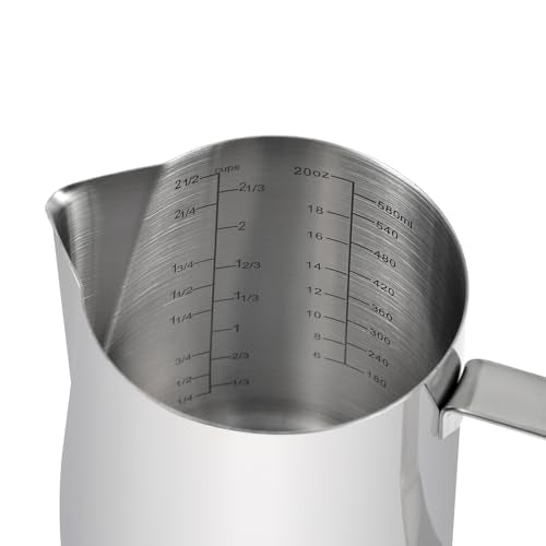 Kichwit Stainless Steel Measuring Cup, Metal Measuring Cup with Handle, 20oz / 600ml / 2.4 Cups - size: Medium, 20 oz (600 ml, 2.4 cups)