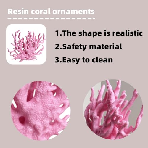 Fish Tank Decorations,Aquarium Corals Decoration, Aquarium Ornaments, Fish Tank Coral, Aquarium Corals Decoration, Fish Decorations for Aquarium (Pink, Medium) - color: Pink