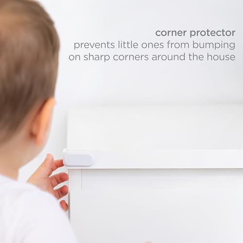 Ubbi Corner Protectors, Furniture Corner Guards for Baby and Toddlers, Baby Proof Covers, Baby Safety, White, 16 Piece Set - size: One Size, style: White Corner Protectors