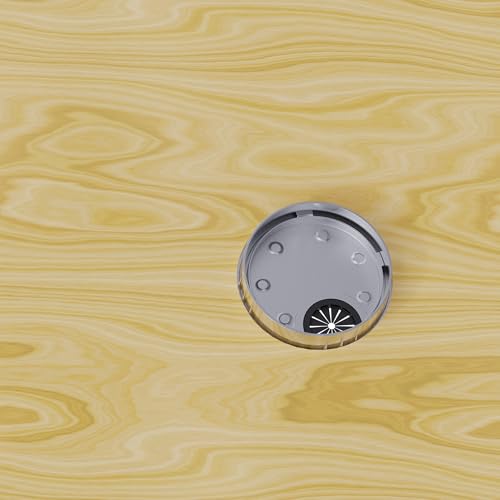 Desk Grommet 2-1/8 Inch 53mm, Zinc Alloy Computer Desk Wire Hole Cover, Office Desktop Cord Cable Hole Metal Ring, Bright Silver - size: 2-1/8" Bright Silver