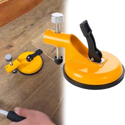 Adjustable Height Setter - Professional Countertop Leveling Tool,Granite Marble Countertop Seam Leveling Tool,Countertop Alignment Clamps with Vacuum Suction Cups,for Quartz,Wood Floor (Yellow) - color: Yellow