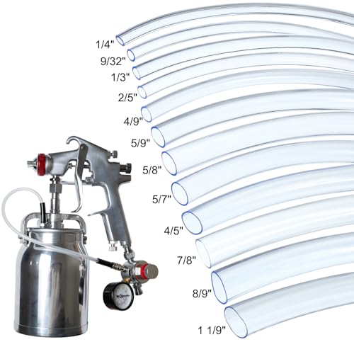 PATIKIL PVC Tubing 5/9" ID x 5/8" OD (14 mm x 16 mm) 5 Ft / 1.5 Meter, Flexible Clear Vinyl Tubing Water Hose Tube for Reverse Osmosis Systems Water Filters, Clear - size: 5/9" x 5/8" x 5 Ft