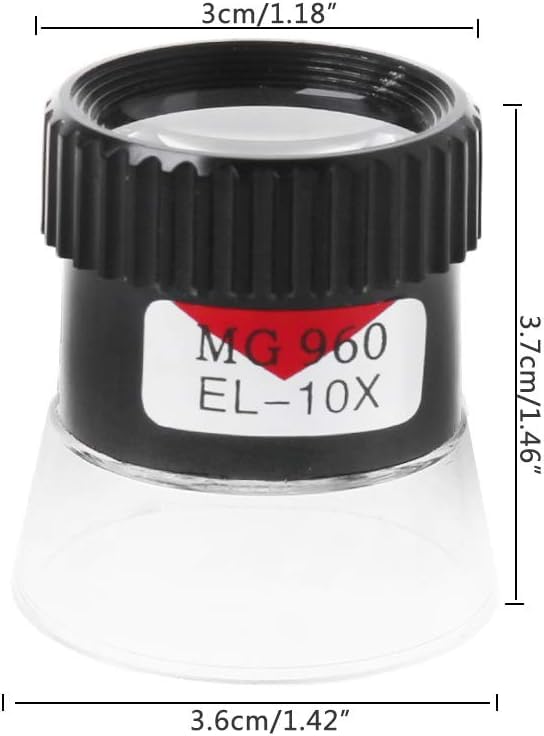 1Pc10X Black Monocular Magnifying Glass Loupe Lens Map Eye Magnifier Jewelry Repair Tool，Small Size and Easy to Carry,Magnifiers,Health and Household,Visual Impairment Aids