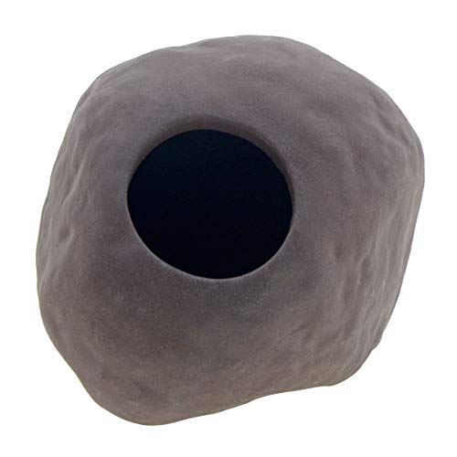 Saim Aquarium Decorations Clay Hiding Breeding Cave Fish Tank Ornaments for Baby Betta Fish Amano Shrimp Cichlid Bonsai to Play, Hide and Rest (Small) - size: Small
