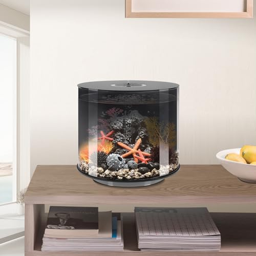 COCODE Black Aquarium Background Static Cling, 78.7"x23.6" Self Adhensive Fish Tank Background, Vinyl Aquarium Backdrop Sticker, Fish Tank Poster Aquarium Wallpaper Decorations - size: 78.7"x23.6"