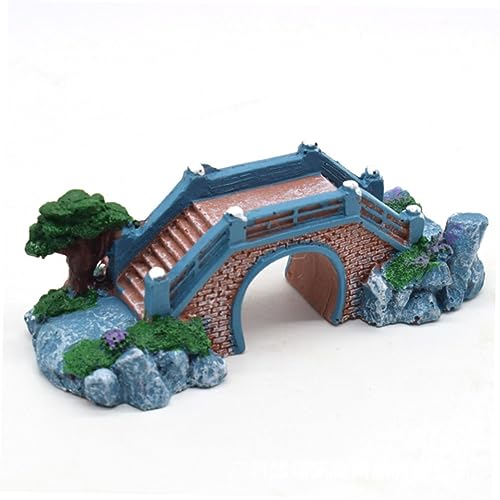 DOITOOL Elegant Aquarium Decor Bridge Resin Fish Tank Props Fish Tank Decoration Ornament
