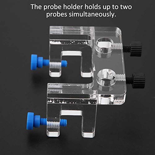 Acrylic Aquarium Probe Holder, Holds 2 Probes for Aquarium and Filter with Screws for Easy Installation