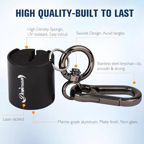 Creek Rod Clips Wearable Fishing Rod Holder Clip Fly Fishing Pole Accessories 1PCS & 2PCS - color: Cylindrical-Black-2PCS