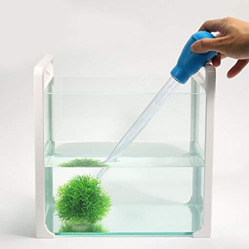 iplusmile Manual Fish Tank Water Changer Aquarium Dropper, 30ml Aquarium Clean Pipette Dropper, Fish Tank Cleaner Coral Feeder Waste Aquarium Gravel Cleaning Straw