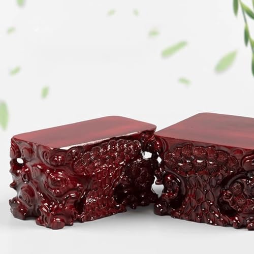 Plant Stand Indoor Solid Wood Carved Flowerpot Fish Tank Heightened and Thickened Rectangular Base Pad Plant Pot Saucers
