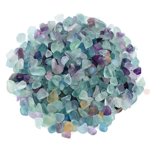 WAYBER Decorative Crystal Pebbles, 1 Lb/460g (Fill 0.9 Cup) Natural Quartz Stones Aquarium Gravel Sea Glass Rock Sand for Fish Turtle Tank/Air Plants Decoration - color: Multicolored, size: 1 Pound