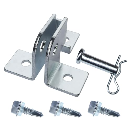 19792A04 Garage Door Opener Bracket, Door Reinforcement Bracket Door Bracket, Clevis Pin, Cotter Pin & Fasteners Included, Fit for Genie, Liftmaster, Sears, Craftsman 19782, 19792A, 19792B, 19792A04.S - style: 19792A04