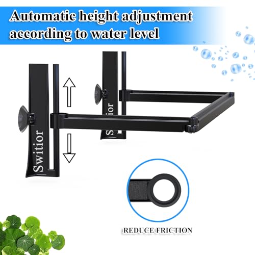 Floating Plant Corral for Aquarium, Fish Tank Accessories to Separate Floating Plants, Automatically Adjusts Height with Water Level, Suitable for All Floating Plants and All Aquariums (Style 1)