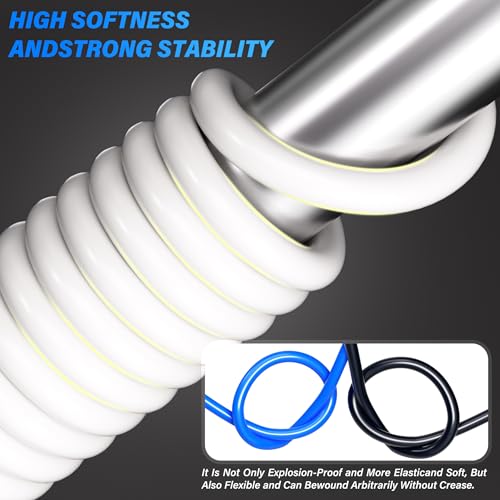 TAILONZ PNEUMATIC Air Line 3/8 inch od White Pneumatic Nylon Tube 32.8ft Air Brake Tubing Nylon Hose - color: White-Nylon, size: 3/8'' OD/32.8ft/10m