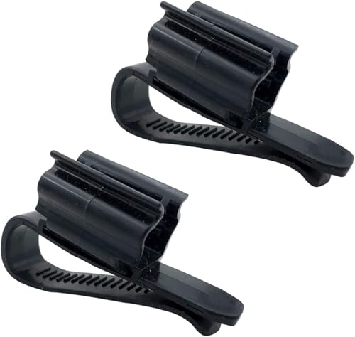 2 Pcs Black Fish for Tank Mounting Clip, Water Pipe Hose Holder Multifunction Adjustable Clamp for 0.31""""-0.62"""" Dia Tub Aquarium Tube Holder, Aquarium Air Pump Accessories ﻿