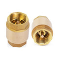 ChillWaves Brass In-Line Spring Check Valve DN20 3/4" Female Thread, One-Way Non-return Vertical Check Valve for Backflow Prevention(2-PACK) - size: 3/4" Female x 3/4" Female(DN20), style: PACK OF 2