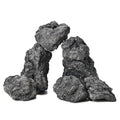 Black Lava Rocks 10lb Natural Volcanic Stones for Aquarium Fish Tank Fire Pit Succulent Planters Bonsai Garden Aquascaping Decor,6-8 Pcs 4-7 inches - size: 10LB(6-8pcs)4-7in.