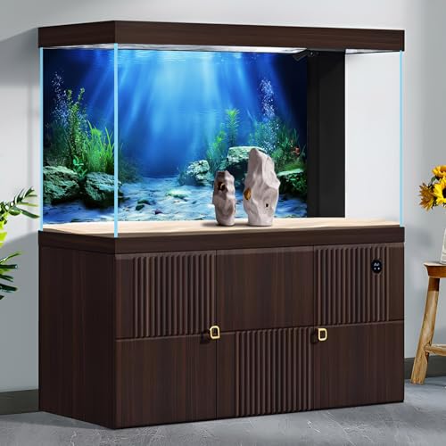 Underwater Scene Aquarium Background Under The Sea Coral Reefs Fish Tank Background Ocean Bottom Scene Sand Rocky Outcrops Terrarium Backgrounds Tropical Undersea Life View Tank Backgrounds 24x12in - color: Dark_Blue, size: 24(W)x12(H)inches/ 60(W)*30cm(H