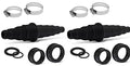 Sealproof Universal Pond Tubing Pump Fitting, 30 Configurations, Works with Most Pumps, Fish Safe, Black, 2-Pack - size: 2 Pack
