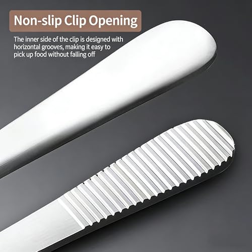 2-Pack 12-Inch BBQ Kitchen Tweezers Tongs, Extra-Long Stainless Steel Cooking Tweezers Dishwasher Safe for Grilling, Baking & Food Prep (12Inch BBQ Tongs) - color: 12inch Bbq Tongs