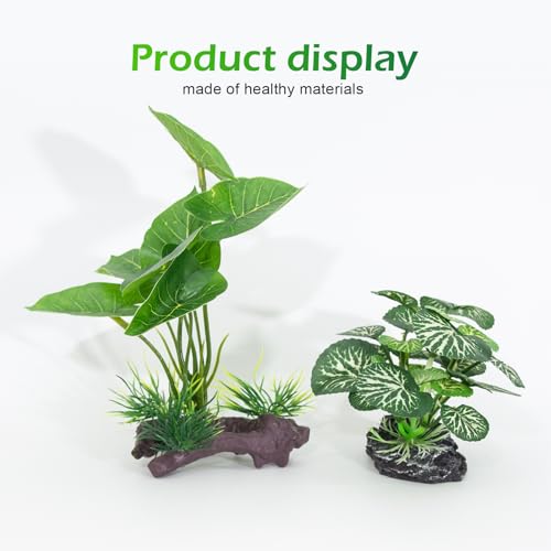 Betta Fish Tank Decor 12 Pack Silk Aquarium Plants for Aquarium Decoration and Pet Hiding