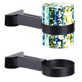 4 Pcs Sensory Bubble Tube Wall Bracket Extending 11 cm Diameter Wall Mounted Bubble Light Holder Water Floor Lamp Holder to Prevent Spillages and Keep Fish Aquarium Tank Stand Safe (Black) - color: Black