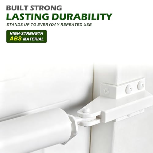 Screen Door Closer Bracket, ABS Storm Hardware Replacement, Post Jamb Bracket, Repair Kits for Screen/Storm Door Closers, White - color: WHITE-1 PACK