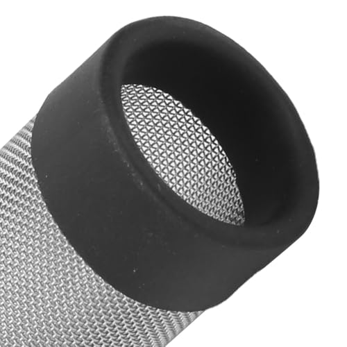 Internal Diameter Stainless Steel Pre Tube Filter Cover Mesh Net Fish Intake Strainer Shrimp Tank Aquarium Accessory(L) - size: Large