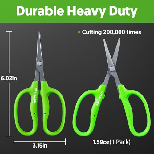 Garden Scissors Small Pruning Shears Gardening Snips Non-Stick Coating Sharp Steel Blade for Precise Cutters Bonsai Trimmer for Plants Flower Herb - style: Straight Blade