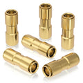 CheeMuii 6 PCS 1/2 Brass DOT Air Line Fitting Straight Union Quick Connect Fittings 1/2 Air Hose DOT Air Fittings for Semi Truck Trailers Industry Air System - size: 1/2IN-6PCS