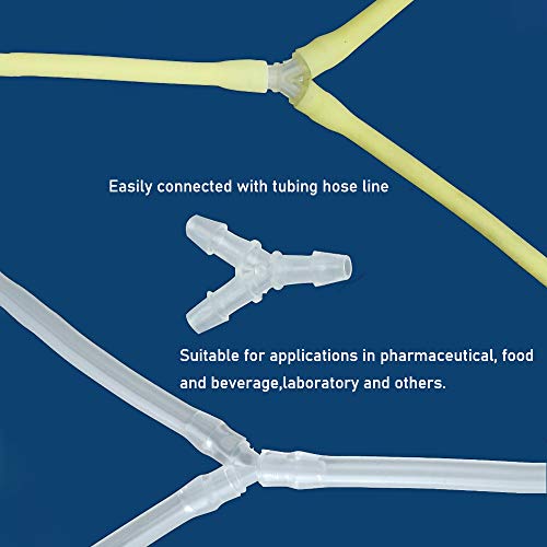 Plastic Barb Equal Y Tee 3/4" hose ID Polypropylene pipe connectors Plastic Joint Splicer Mender Adapter Union Boat Water Air Aquarium O2 Fuel (pack of 5) - size: 3/4 Inch, style: Pack of 5