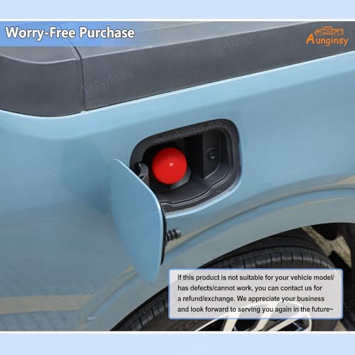 Aunginsy Capless Gas Cap Dirt, Water & Dust Cover Capless Gas Cap Fuel Filler Cover Compatible with Ford Maverick 2022-2024 Cap & Shield Capless Gas Cap Fuel Filler Nozzle Cover Protection Accessories - color: Red