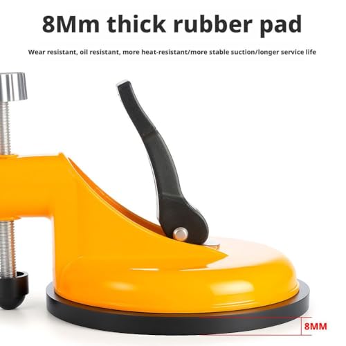 Adjustable Height Setter,Floor Gap Fixer Tool,2026 Upgraded Pro Countertop Alignment Clamps,Adjustable Vacuum Suction Seam Countertop Leveling Alignment Clamp with Heavy-Duty Rubber Suction Cups - color: Yellow