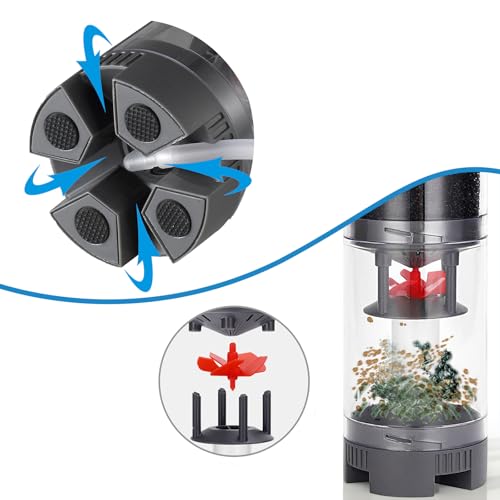 Carefree Fish Aquarium Sponge Bubble Filter with Fish Poops Collector Quiet for 8~20Gal Fish Tank for Saltwater and Freshwater(Not Include Air Pump) - size: M(8~20Gal)