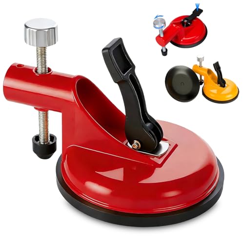 Adjustable Height Setter - Professional Countertop Leveling Tool, New Suction Cup Leveling Device for Floor Gap, Suit for Granite, Marble, Quartz Slabs (Red) - color: Red