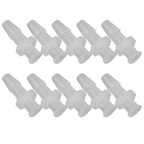 MEETOOT 10pcs Female Luer Lock 3/16" Polycarbonate Hose Barb Adapter for Laboratory Biochemical/Analytical Instruments, Food Machinery and Aquarium Equipment - size: 3/16Inch