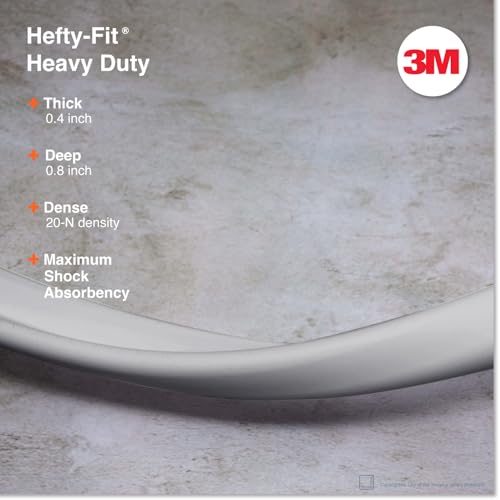 Roving Cove HeftyFit Edge Protector for Baby Proofing (12ft Large Edge Only), Heavy-Duty Soft Furniture Edge Bumper Guards, Desk Edge Cushion, Wall Corner Covers, 3M Adhesive, Stone Grey - color: Stone Grey, size: Large 12 Foot (Pack of 1)