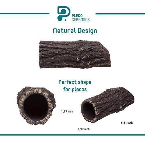 Plecoceramics Pleco Cave Natural Breeding Ceramic Decorations Fish Tank Aquarium Medium Size (1 pcs)