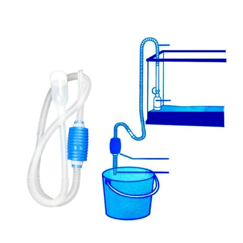 Aquarium Siphon Easy to Use Manual Pump for Quick Water Changes and Gravel Cleaning for Fish Tanks and Tank Maintenance