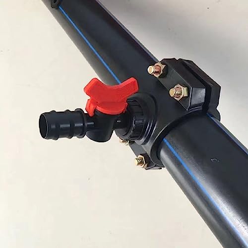 3/8 Inch In-Line Barb Ball Valve Shutoff Switch 3/8" Ball Valve for Drip Irrigation or Aquarium Hose Barb Control Flow 4PCS
