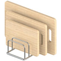 KORRTFID Cutting Board Organizer Stand Holder,304 Stainless Steel Chopping Board Holder,Pot Pan Lid Holder Rack kitchen Shelf Bakeware,Cookie Sheets Organizer (1.0 Inch Width Slots) - size: 1.0 in Slot