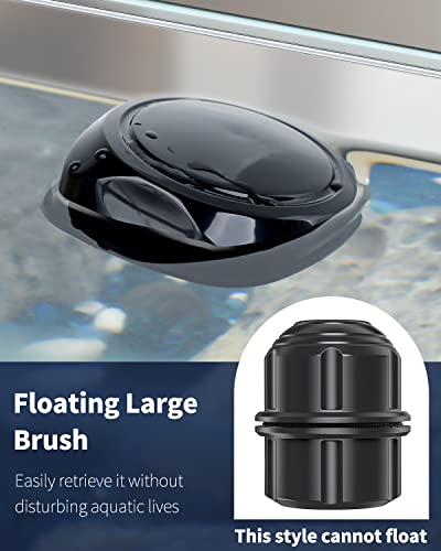 Pawfly Aquarium Magnetic Brush for Glass Fish Tanks 1.5 & 1.8 Inch Stain Scrubber Pads Cleaning Tool for 10-30 Gallon Fresh & Marine Aquariums, 2 Pack - size: 2 PCS