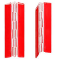 2pcs Acrylic Small Clear Plastic Transparent Folding Self-Adhesive Continuous Hinge for Cabinet Drawer Furniture Aquarium Lid DIY Crafts Display Stand 200x42 mm