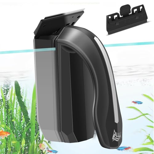 AQQA Aquarium Magnet Glass/Acrylic Cleaner,Fish Tank Cleaner Brush,Magnetic Algae Scrapers Cleaning Tools with 2 Detachable Scrapers,Floating Freshwater Saltwater (XL) - size: Extra Large