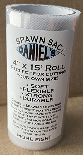 Daniel's Spawn Sac Netting - 4" x 15' Roll - color: White
