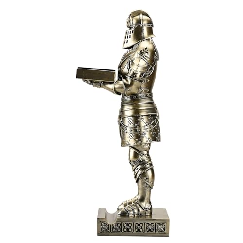 King's Guard Headphone Stand Watch Display Stand Jewelry Bracelet Necklace Holder Trays Towers Warrior Knight Mobile Phone Stand for Office & Home 12.20 Inch (Bronze) - color: Bronze